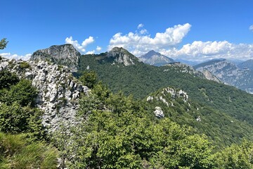 peaks of rocky mountains