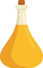 Olive oil bottle icon flat vector. Glass vegetable. Cooking food isolated