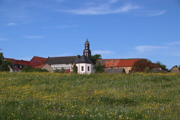 Gleimenhain, Vogelsberg, Vogelsbergkreis, Dorf, Kirche