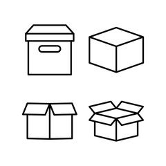 Box icon vector for web and mobile app. box sign and symbol, parcel, package