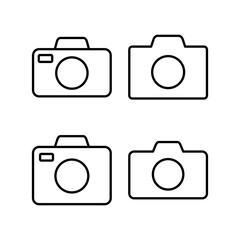 Camera icon vector for web and mobile app. photo camera sign and symbol. photography icon.