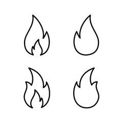 Fire icon vector for web and mobile app. fire sign and symbol