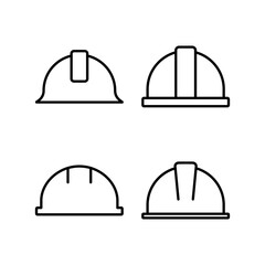 Helmet icon vector for web and mobile app. Motorcycle helmet sign and symbol. Construction helmet icon. Safety helmet