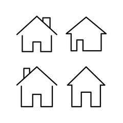 House icon vector for web and mobile app. Home sign and symbol