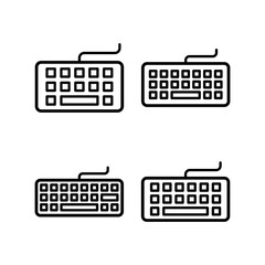 Keyboard icon vector for web and mobile app. keyboard sign and symbol