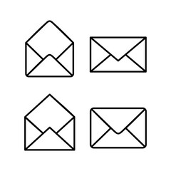 Mail icon vector for web and mobile app. email sign and symbol. E-mail icon. Envelope icon