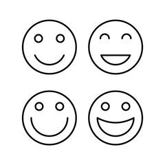 Fototapeta premium smile icon vector for web and mobile app. smile emoticon icon. feedback sign and symbol