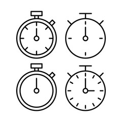 stopwatch icon vector for web and mobile app. Timer sign and symbol. Countdown icon. Period of time