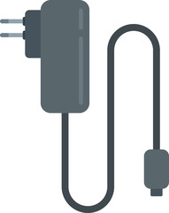 Phone charger icon flat vector. Charge battery. Mobile usb isolated