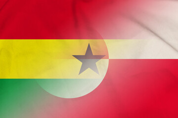 Ghana and Greenland national flag international relations GRL GHA