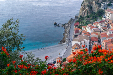 view of the sea from the sea - air view - Scilla Reggio Calabria