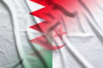 Bahrain and Algeria national flag international contract DZA BHR