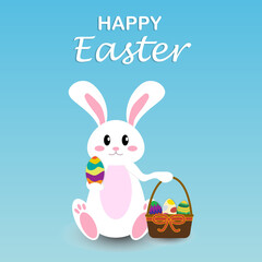 Happy Easter bunny PNG
