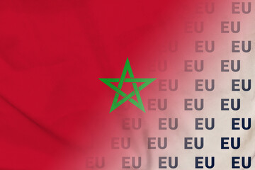 Morocco flag EU symbol union