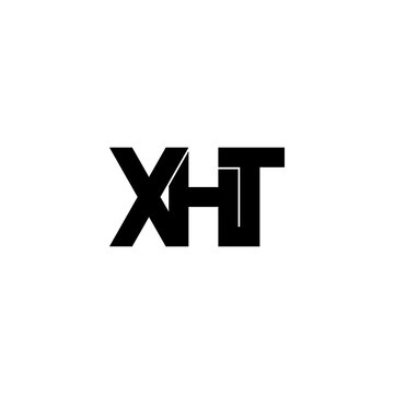 xht letter initial monogram logo design