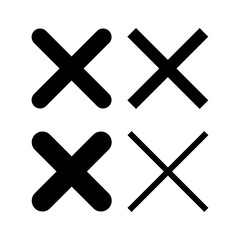 Obraz premium Close icon vector for web and mobile app. Delete sign and symbol. cross sign