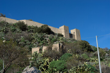 view of the ancient castle in Reggio Calabria St Aniceto