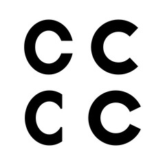 Copyright icon vector for web and mobile app. copyright sign and symbol