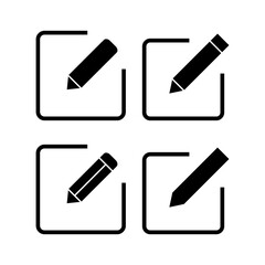 Edit icon vector for web and mobile app. edit document sign and symbol. edit text icon. pencil. sign up