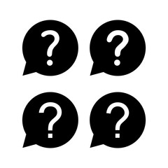 Question icon vector for web and mobile app. question mark sign and symbol