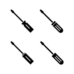 Screwdriver icon vector for web and mobile app. tools sign and symbol