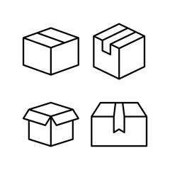 Box icon vector for web and mobile app. box sign and symbol, parcel, package