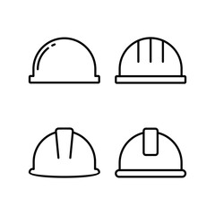 Helmet icon vector for web and mobile app. Motorcycle helmet sign and symbol. Construction helmet icon. Safety helmet