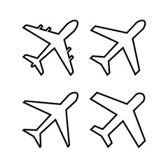 Plane icon vector for web and mobile app. Airplane sign and symbol. Flight transport symbol. Travel sign. aeroplane
