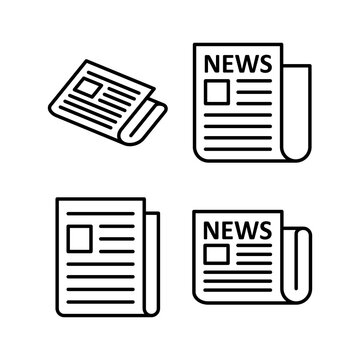 Newspaper icon vector for web and mobile app. news paper sign and symbolign