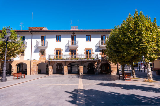 Lazkao town hall building next to the municipalities of Beasain and Ordizia, Gipuzkoa