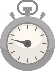 Countdown timer icon flat vector. Stopwatch clock. Chronometer time isolated