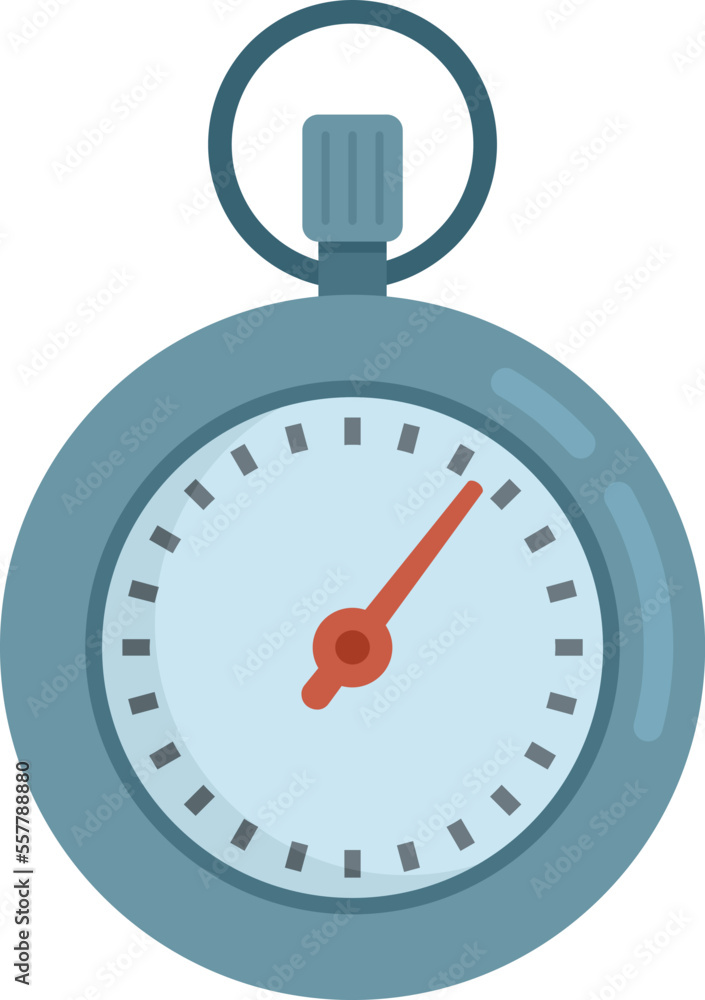 Poster stopclock icon flat vector. stopwatch clock. watch timer isolated