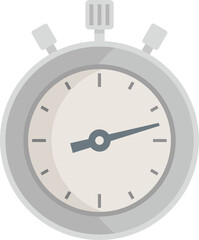 Stopwatch deadline icon flat vector. Watch clock. Timer countdown isolated