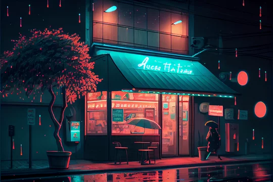 Buy Vtuber Animated Background Cosy Lofi Cafe Looped Vtuber Online in  India  Etsy