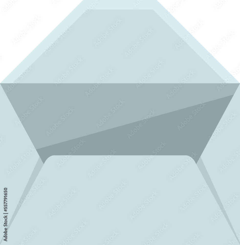 Poster mailbox envelope icon flat vector. mail paper. post newsletter isolated