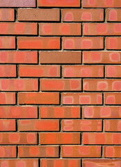 赤レンガ壁【縦】