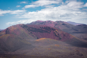 Beautiful volcanic landscape of Lanzarote, Canary  Islands