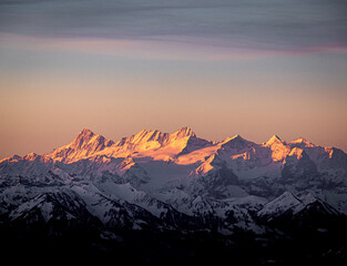 Sunrise over the Alps