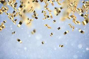 background christmas confetti snow abstract falling