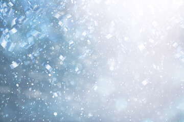 Fototapeta na wymiar background christmas confetti snow abstract falling