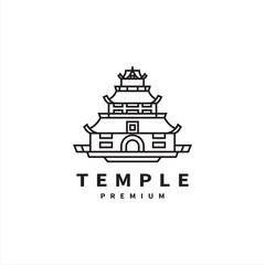 temple icon logo design inspiration