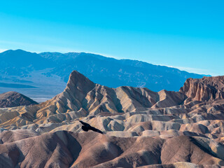 Fototapeta na wymiar Flying over Death Valley