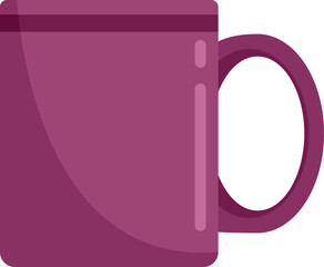 Decorative mug icon flat vector. Breakfast cup. Drink mug isolated
