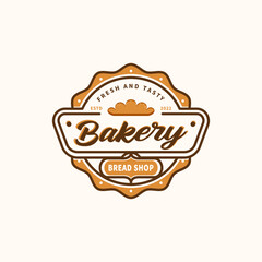 Vintage retro logo design for Bakery bread shop