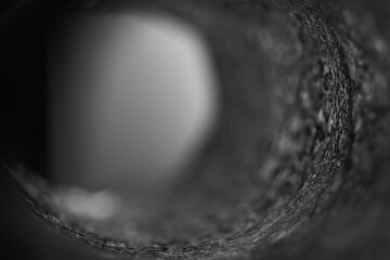 abstract pipe inside light tunnel pipeline background hole