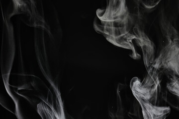 texture smoke on a black background abstract