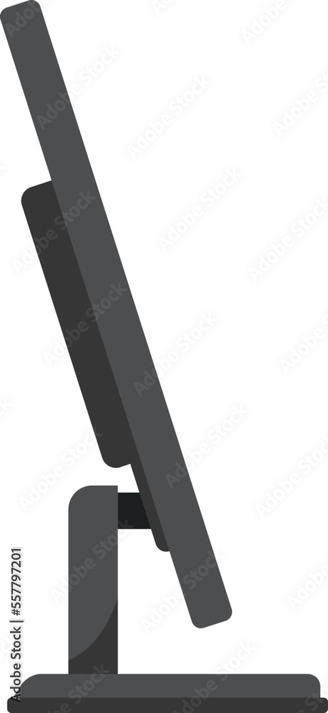 Aufkleber computer monitor icon flat vector. screen pc. modern display isolated