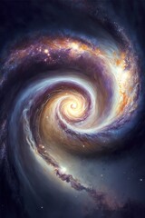 huge spiral galaxies spinning