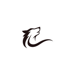 Naklejka premium wolf vintage logo design vector symbol graphic idea creative