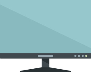 Frameless monitor icon flat vector. Computer screen. Pc display isolated